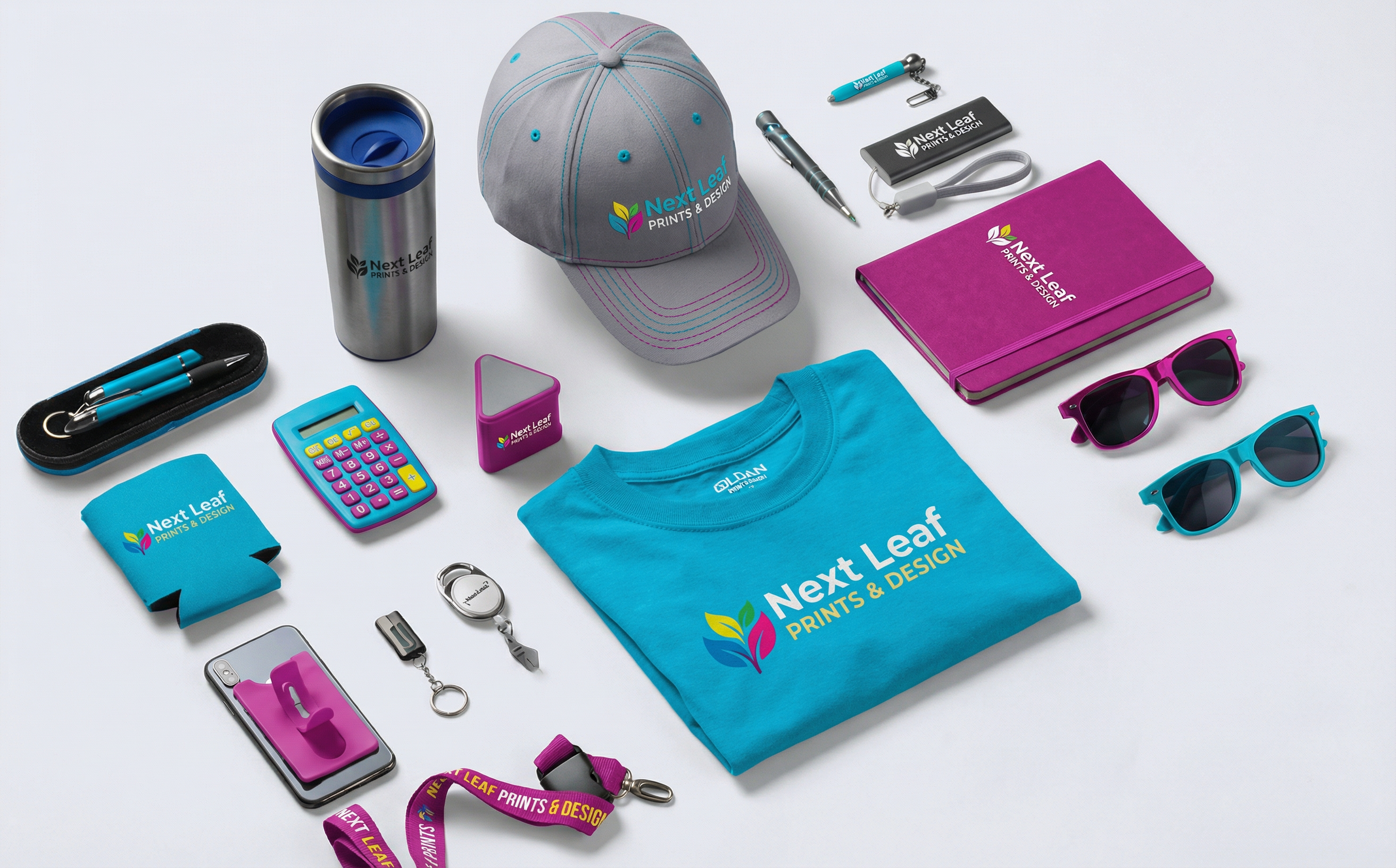 Promotional products including pens and lanyards